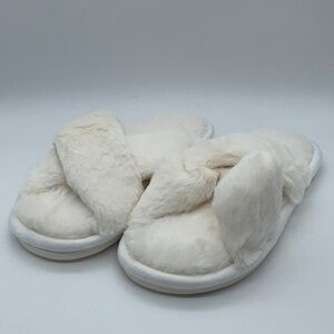 Crazy Lady - White slippers